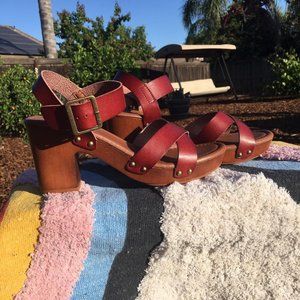 Brand new clog/sandal heels